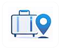 suitcase location icon